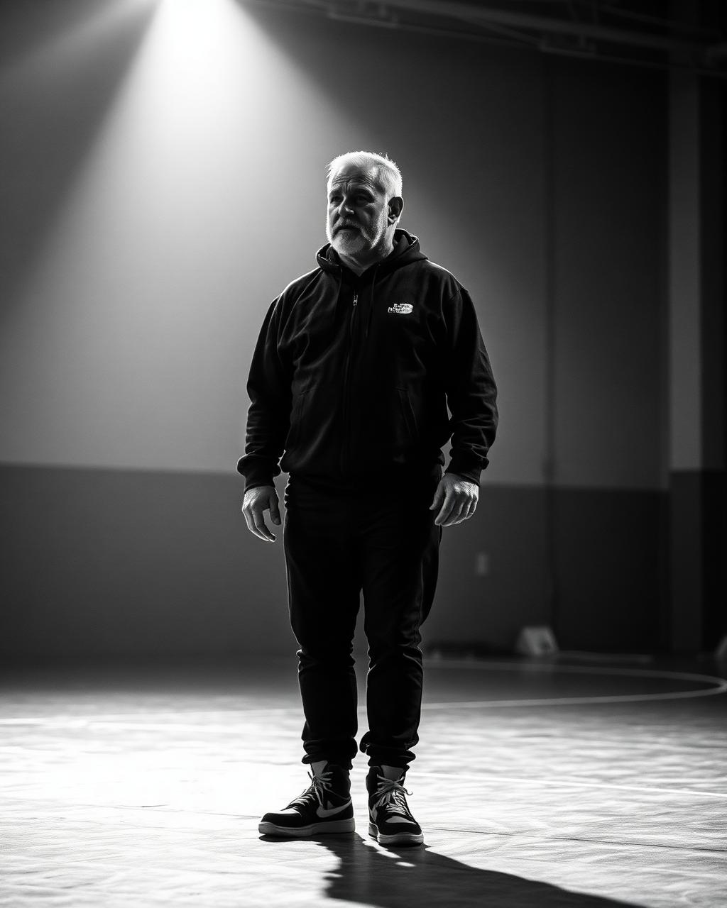 The Coach on the wrestling mat
